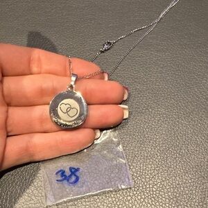 Stainless Heart Pendant Necklace A SISTER IS A FRIEND FOR LIFE